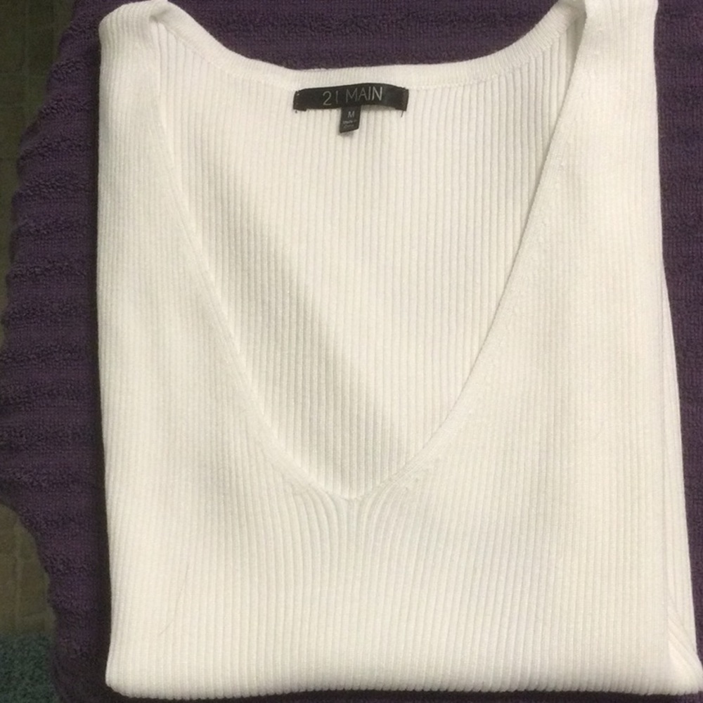 Ladies Basic V-Neck - Picture 3 of 6